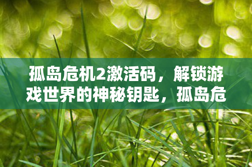 解锁游戏世界的神秘钥匙图片