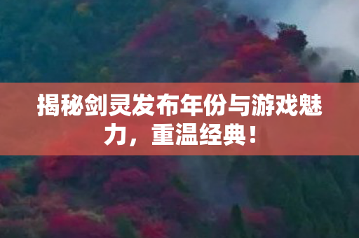 揭秘剑灵发布年份与游戏魅力图片