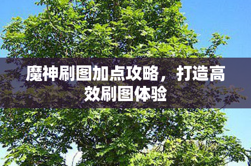 魔神刷图加点攻略图片