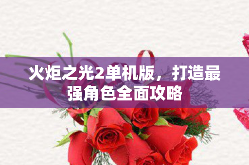 打造最强角色全面攻略图片