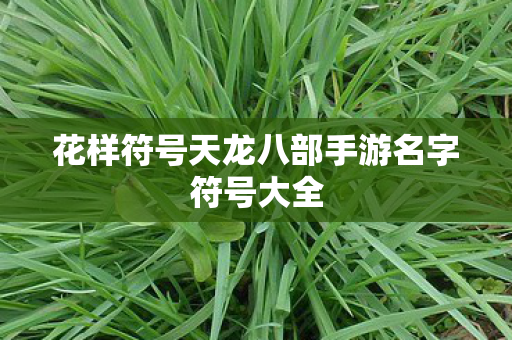 花样符号天龙八部手游名字符号大全图片