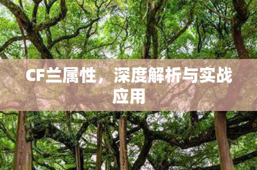 CF兰属性,深度解析与实战应用 CF兰属性,深度解析与实战应用