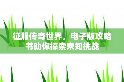 电子版攻略书助你探索未知挑战图片
