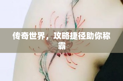 攻略捷径助你称霸图片