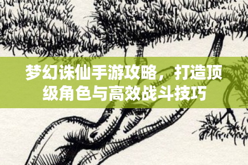 打造顶级角色与高效战斗技巧图片
