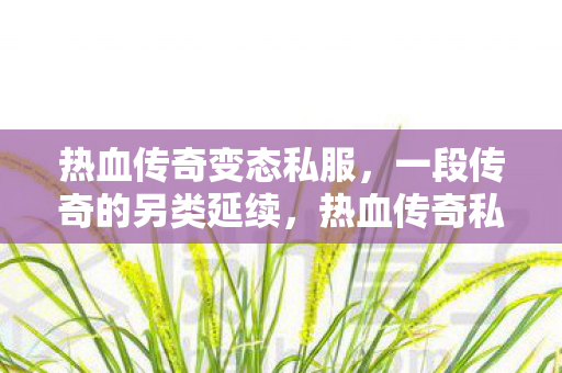 一段传奇的另类延续图片