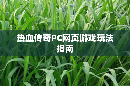 热血传奇PC网页游戏玩法指南图片