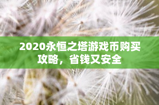 2020永恒之塔游戏币购买攻略图片