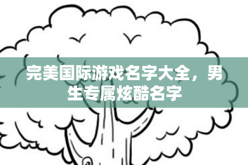 完美国际游戏名字大全图片