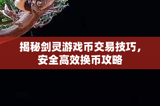 揭秘剑灵游戏币交易技巧图片