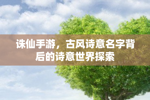 古风诗意名字背后的诗意世界探索图片