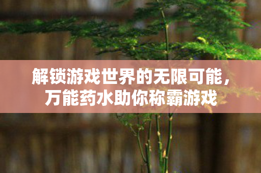 解锁游戏世界的无限可能图片