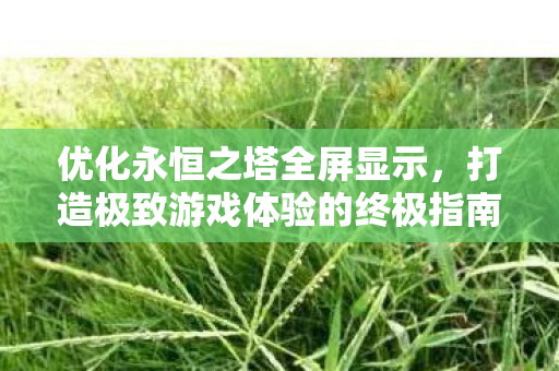 打造极致游戏体验的终极指南图片