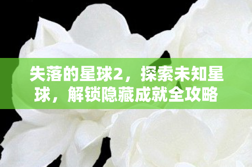 解锁隐藏成就全攻略图片
