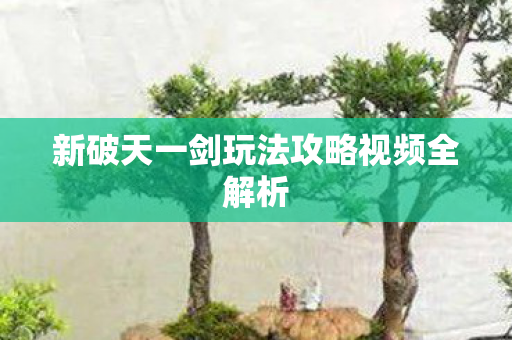 新破天一剑玩法攻略视频全解析图片