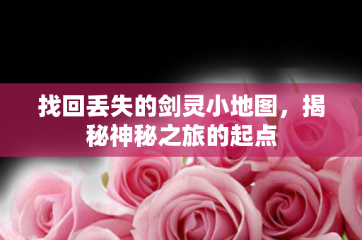 找回丢失的剑灵小地图图片