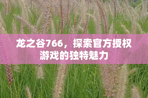 探索官方授权游戏的独特魅力图片