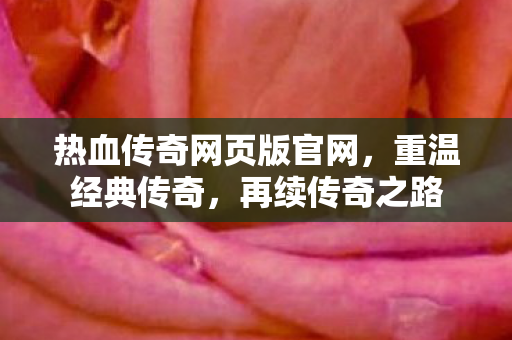 热血传奇网页版官网图片