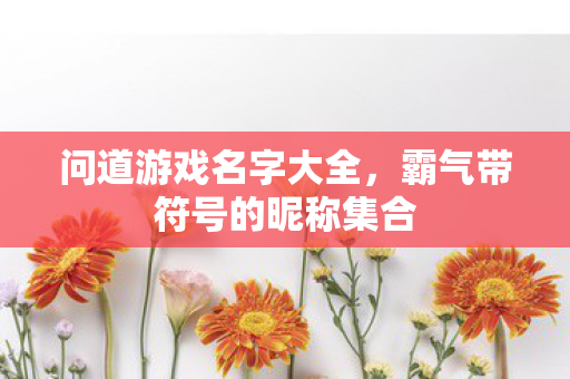 霸气带符号的昵称集合图片
