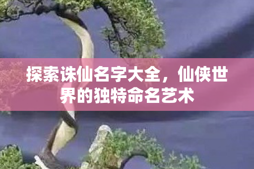 仙侠世界的独特命名艺术图片
