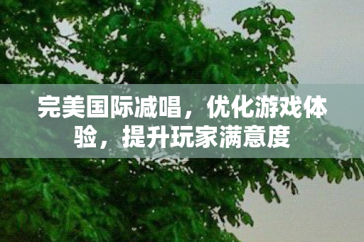 提升玩家满意度图片