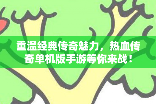 热血传奇单机版手游等你来战图片