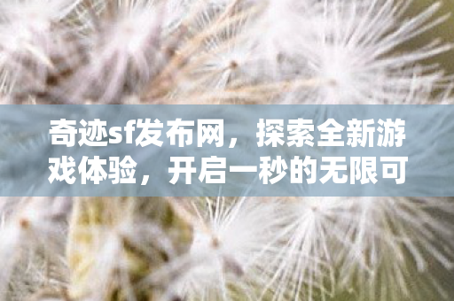 开启一秒的无限可能图片