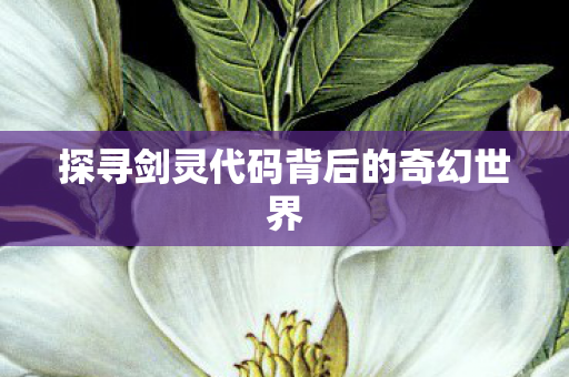 探寻剑灵代码背后的奇幻世界图片