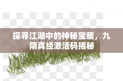 探寻江湖中的神秘宝藏,九阴真经激活码揭秘 探寻江湖中的神秘宝藏,九阴真经激活码揭秘