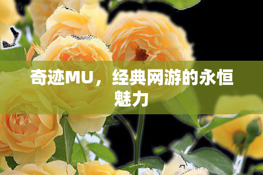 奇迹MU，经典网游的永恒魅力