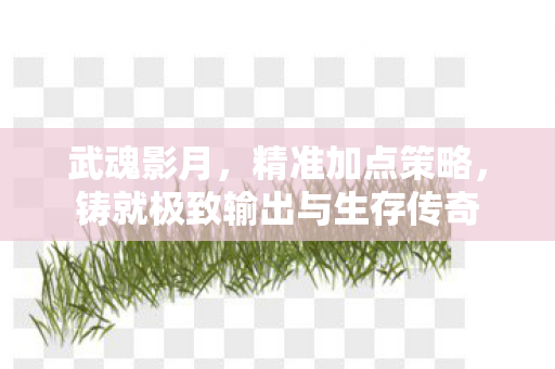 铸就极致输出与生存传奇图片