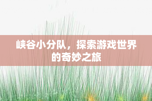 探索游戏世界的奇妙之旅图片