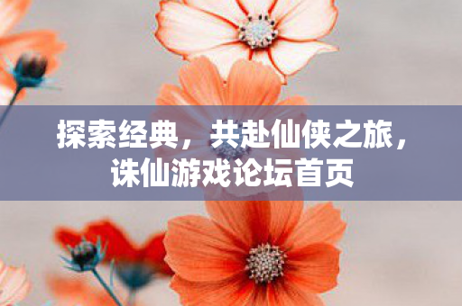 诛仙游戏论坛首页图片