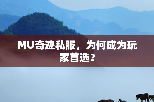 MU奇迹私服,为何成为玩家首选? MU奇迹私服,为何成为玩家首选?