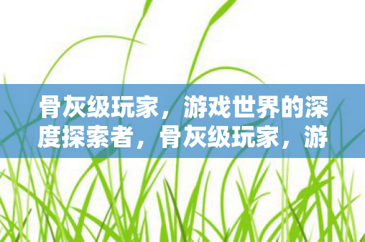 游戏世界的深度探索者图片