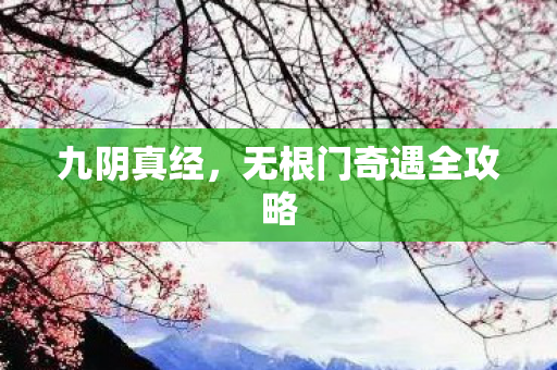 无根门奇遇全攻略图片