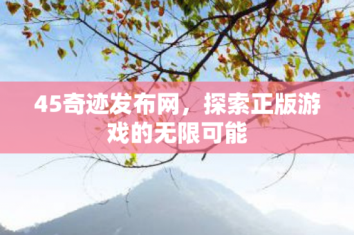 探索正版游戏的无限可能图片