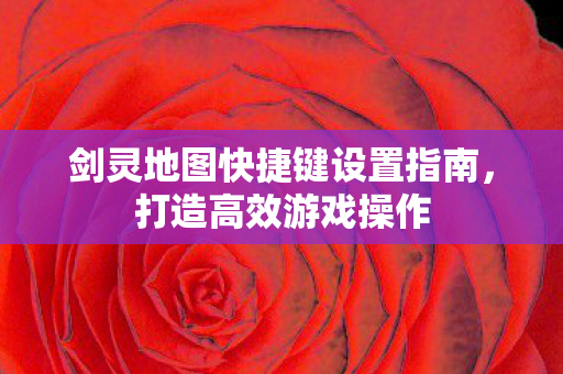 剑灵地图快捷键设置指南图片