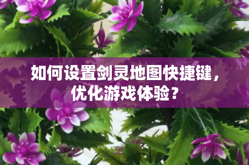 如何设置剑灵地图快捷键图片