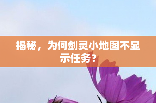 为何剑灵小地图不显示任务图片
