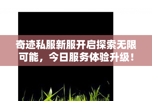 奇迹私服新服开启探索无限可能,今日服务体验升级! 奇迹私服新服开启探索无限可能,今日服务体验升级!