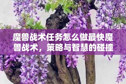 魔兽战术任务怎么做最快魔兽战术图片