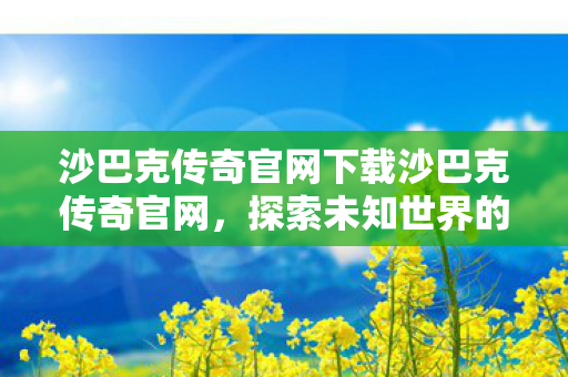 沙巴克传奇官网下载沙巴克传奇官网图片