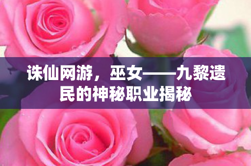 九黎遗民的神秘职业揭秘图片