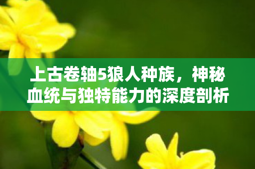 神秘血统与独特能力的深度剖析图片