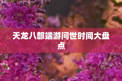天龙八部端游问世时间大盘点图片