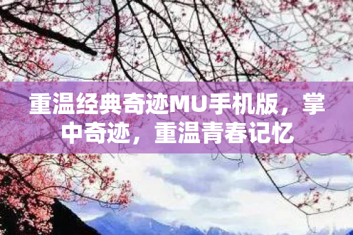 重温经典奇迹MU手机版图片