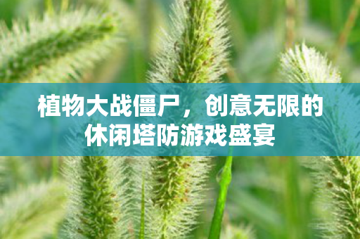 创意无限的休闲塔防游戏盛宴图片