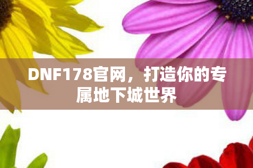 DNF178官网，打造你的专属地下城世界