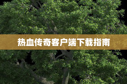 热血传奇客户端下载指南图片